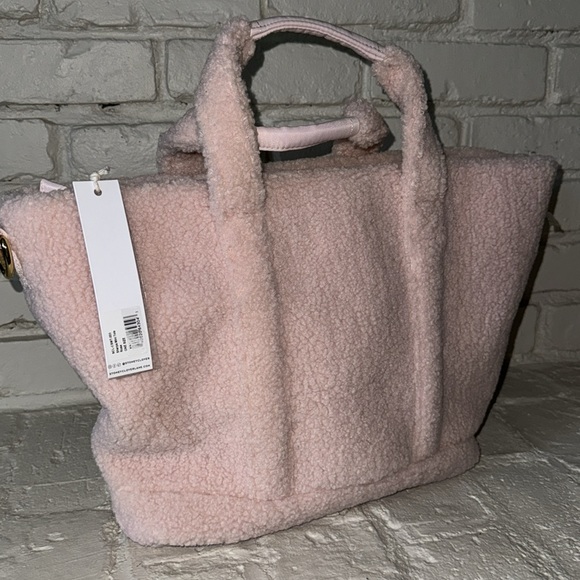 Stoney Clover Lane rose Sherpa mini tote New! - Picture 1 of 11